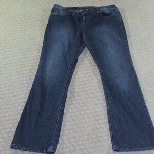 Natural Reflections Women's 6 Med. Dark Blue Mid Rise Straight Denim Jeans
